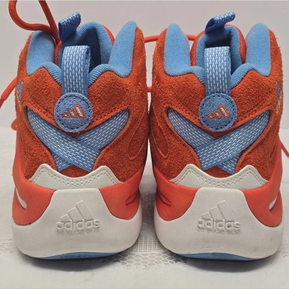 Adidas Crazy 8 Men's Sneaker Shoes Team Orange White Team Light Blue IE7224 8.5